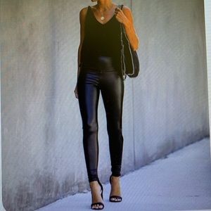 Express faux leather pant legging